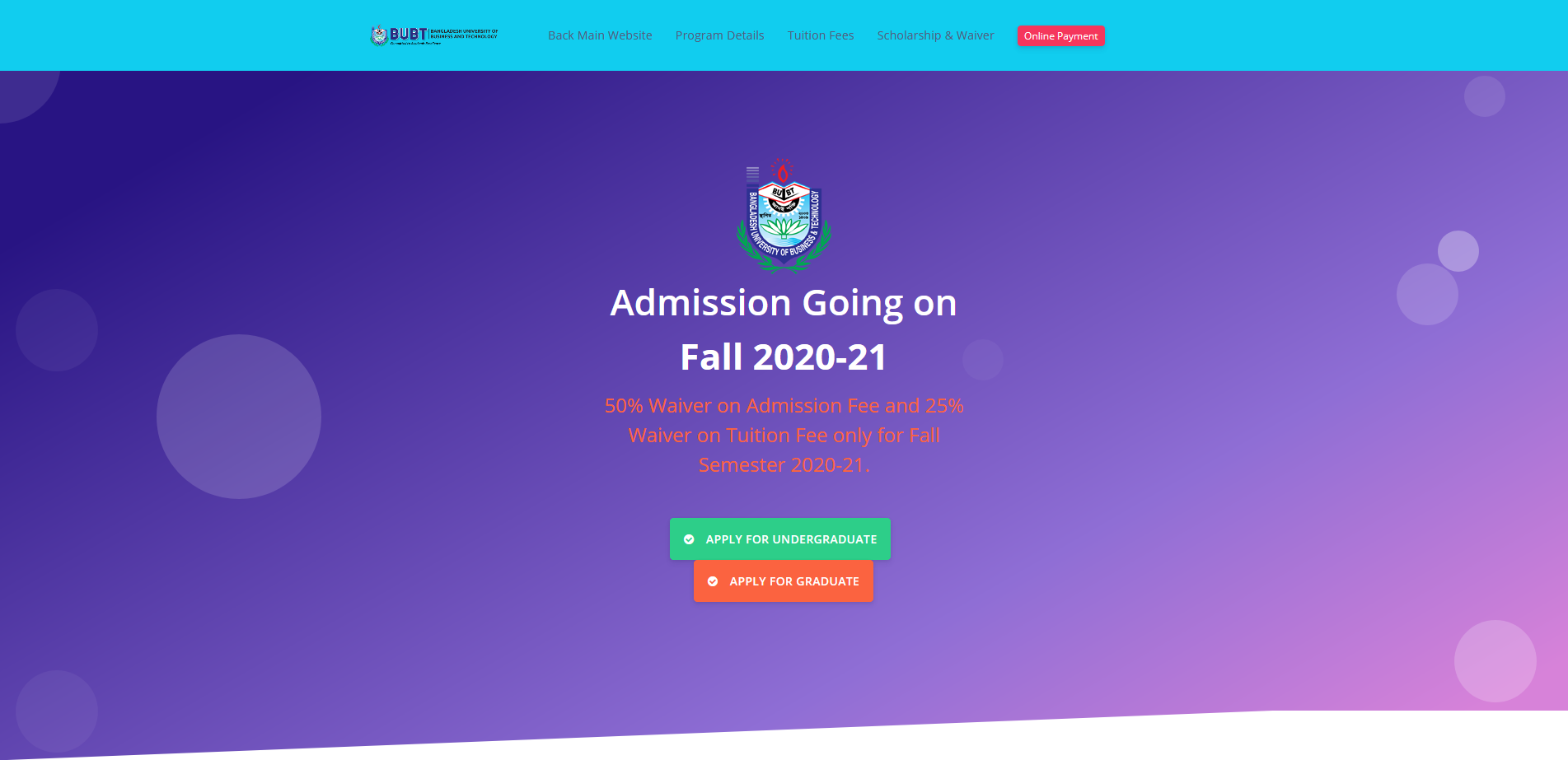 Online University Admission System